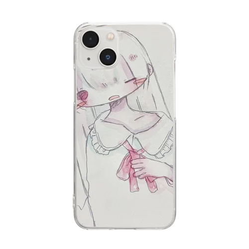 てんしのこ Clear Smartphone Case