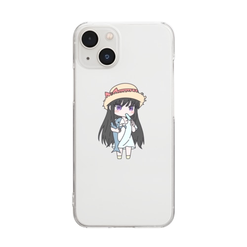 麦わら帽子とアイス Clear Smartphone Case