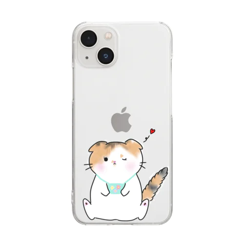 すももちゃん（ポシェット） Clear Smartphone Case