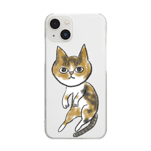 かわいいさち Clear Smartphone Case