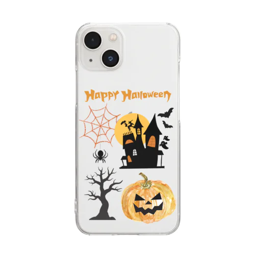 ハッピーハロウィン♫お菓子くれー！ Clear Smartphone Case