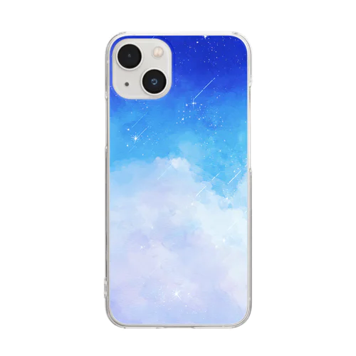 星と夜空 Clear Smartphone Case