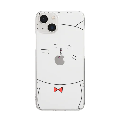 ねこさん Clear Smartphone Case