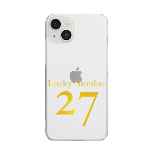 ラッキーNo.27 Clear Smartphone Case