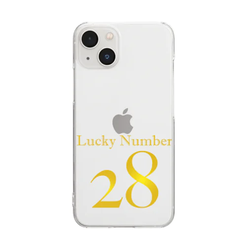 ラッキーNo.28 Clear Smartphone Case