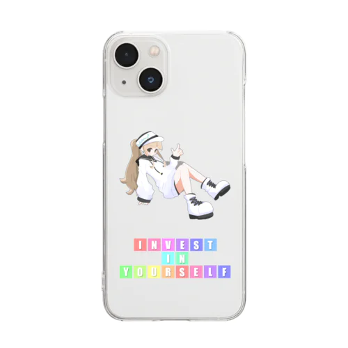 INT cute girl Clear Smartphone Case