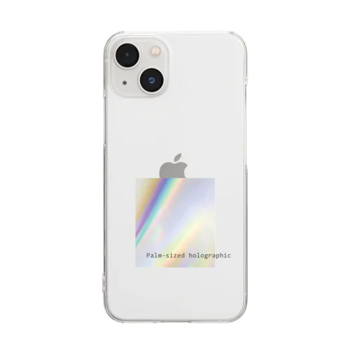 手のひらサイズホログラム　iPhoneケース Clear Smartphone Case