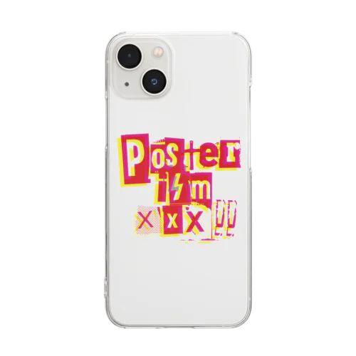 Posterismxxx!! -white- Clear Smartphone Case