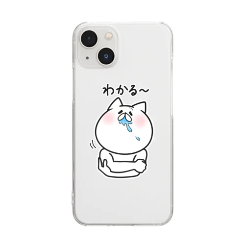 あいづちぬこ Clear Smartphone Case