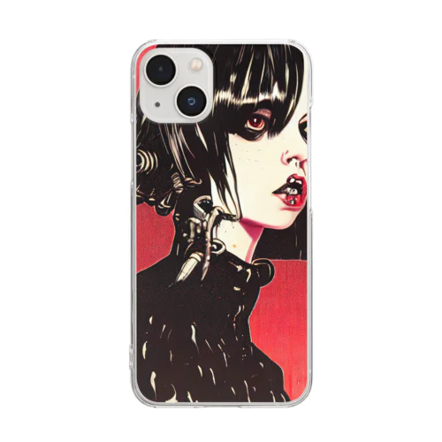 全部放出（Total Release） Clear Smartphone Case