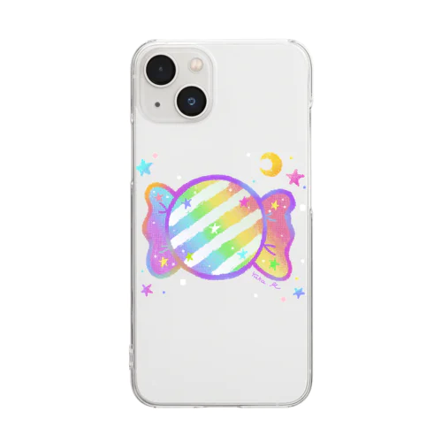 ★虹色キャンディ★ Clear Smartphone Case