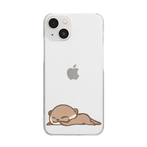 おしゃぶりカワウソ Clear Smartphone Case