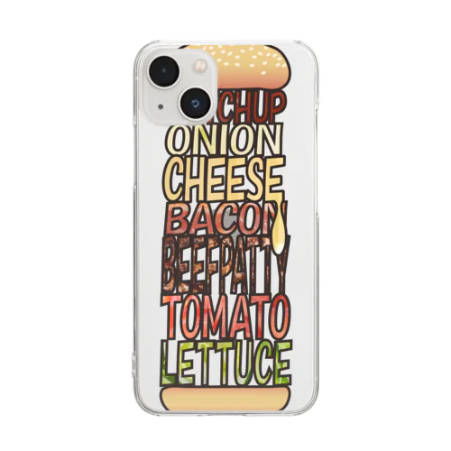 TOWER BURGER Clear Smartphone Case