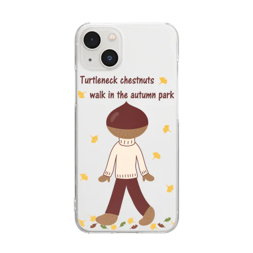 とっくりくんの秋散歩 Clear Smartphone Case