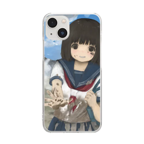 どろんこ！ Clear Smartphone Case