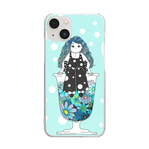 炭酸系女子(ソーダ) Clear Smartphone Case