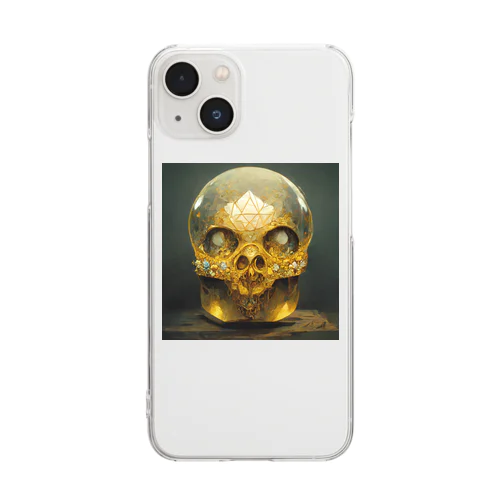 skull3 Clear Smartphone Case
