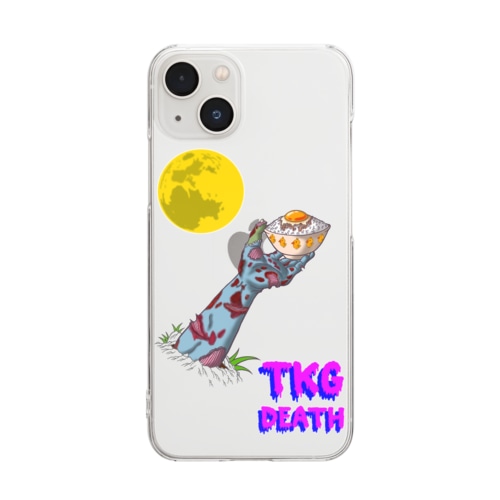 TKG(卵かけごはん)DEATH！ Clear Smartphone Case