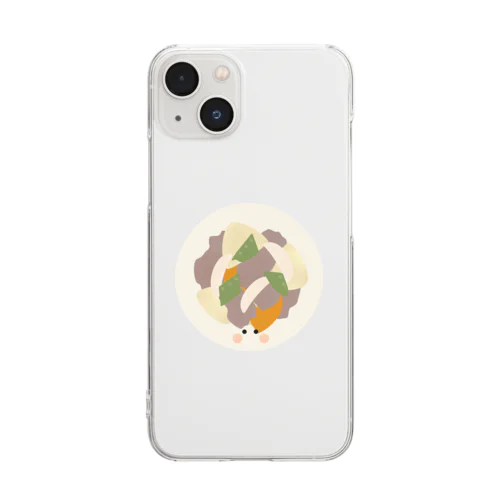 肉じゃがちゃん Clear Smartphone Case