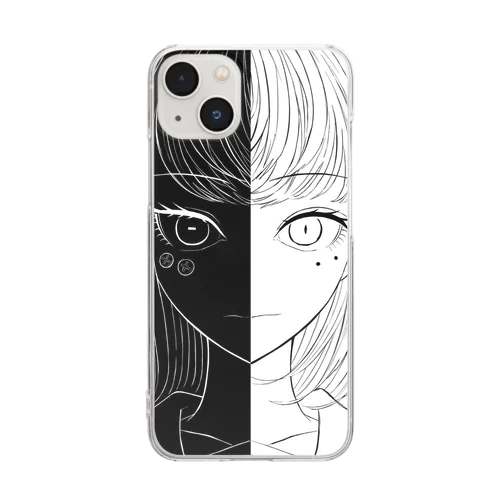 アイ子とAI子 Clear Smartphone Case