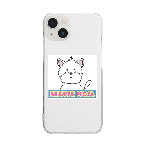 寝癖モサ Clear Smartphone Case