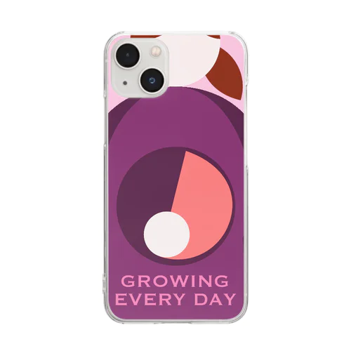 GROWING EVERYDAY クリアスマホケース