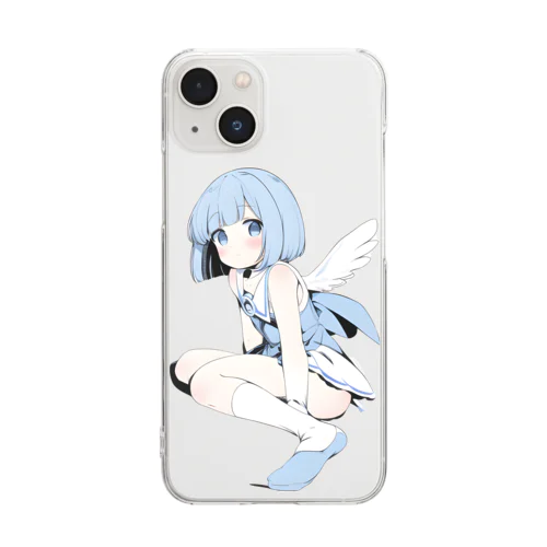 水色天使 Clear Smartphone Case