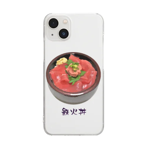 お寿司_鉄火丼_221027 Clear Smartphone Case