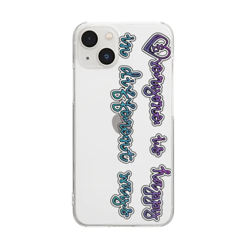 良い事言うサブカル系女子 Clear Smartphone Case