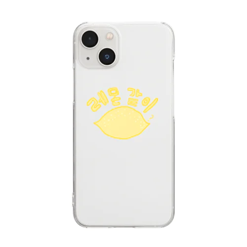 韓国レモンちゃん Clear Smartphone Case