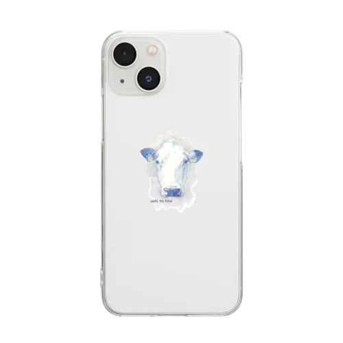 shiro-ushi(color dark) Clear Smartphone Case