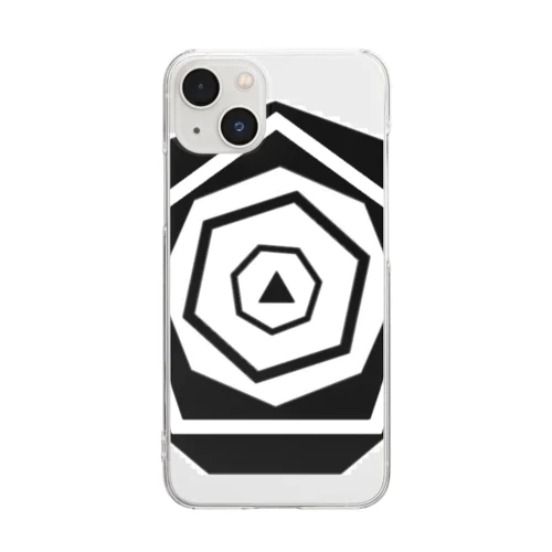 多角形 Clear Smartphone Case