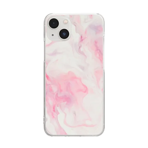 蓮の花 Clear Smartphone Case