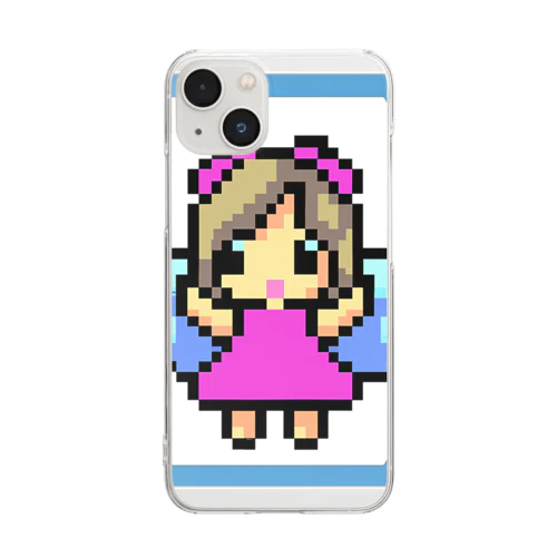 地球の未来が心配な天使ちゃん Clear Smartphone Case