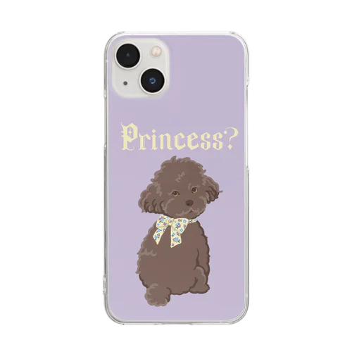Princess？ (花なし) Clear Smartphone Case