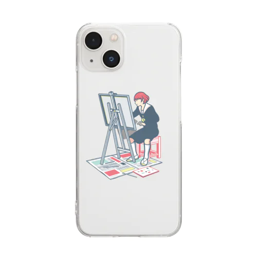 時間も忘れて Clear Smartphone Case