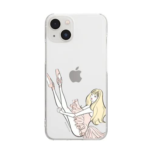 PINK BALLERINA Clear Smartphone Case