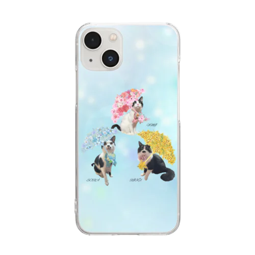 花傘ー空海陸ちゃん Clear Smartphone Case