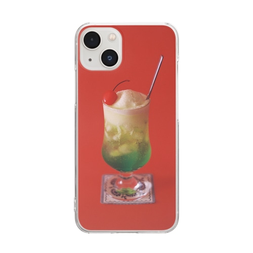 クリームソーダ Clear Smartphone Case