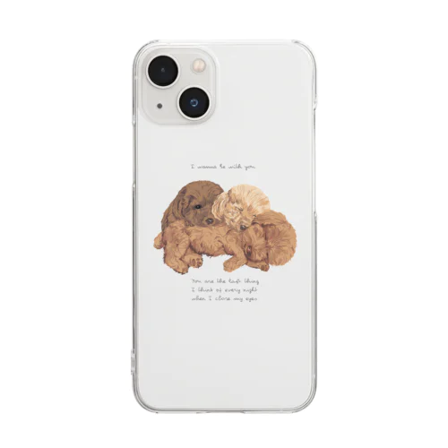 🐩puppy toypoodle Clear Smartphone Case