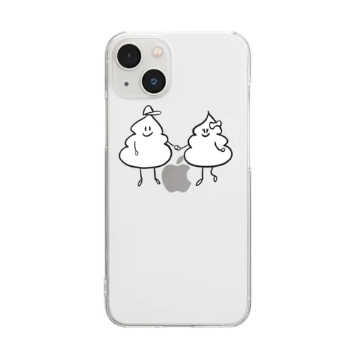 らぶらぶうんこ Clear Smartphone Case