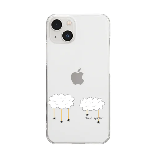 cloud spider 「雲から蜘蛛」 Clear Smartphone Case