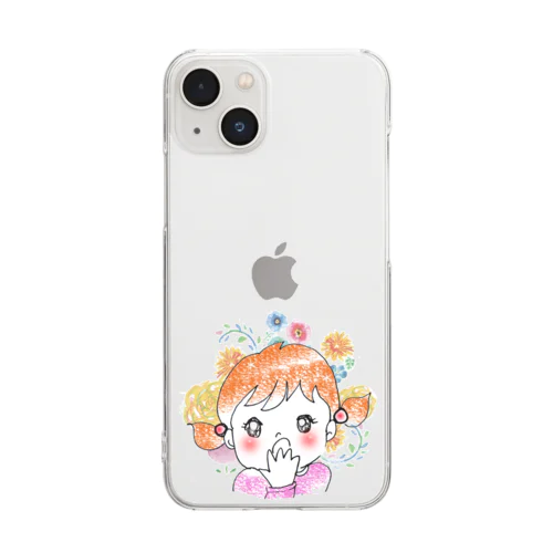 びっくりちゃん Clear Smartphone Case