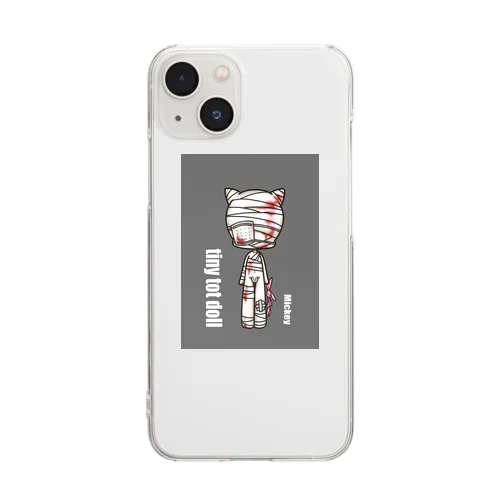 *tiny tot doll*bandage Clear Smartphone Case