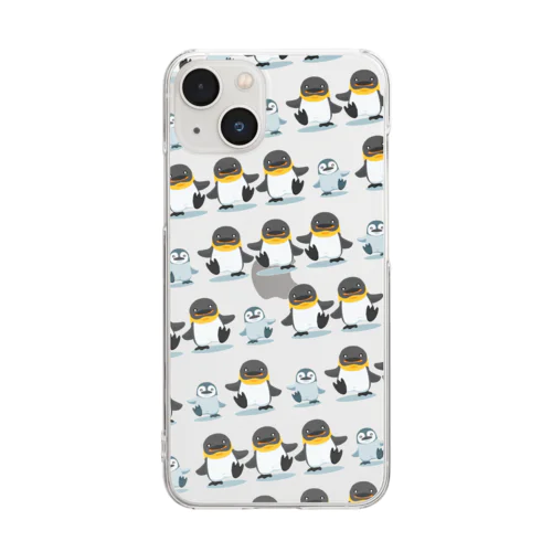 あんよがじょーずペンギンず・いっぱい Clear Smartphone Case