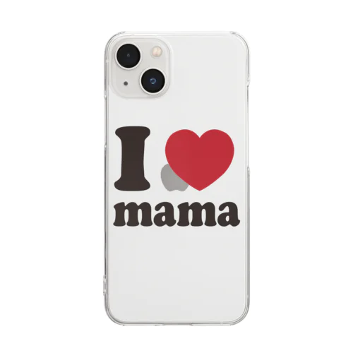 I love mama 투명 스마트폰 케이스