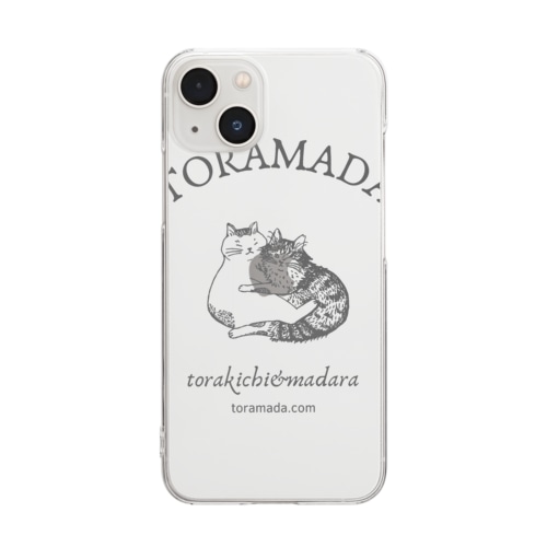 TORAMADA（猫） Clear Smartphone Case