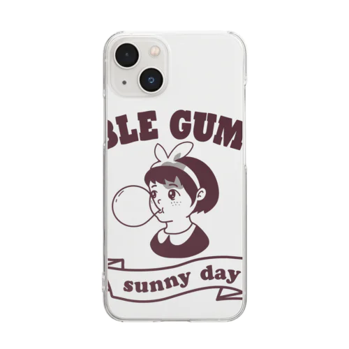 バブルガムガール(リボンVr) Clear Smartphone Case