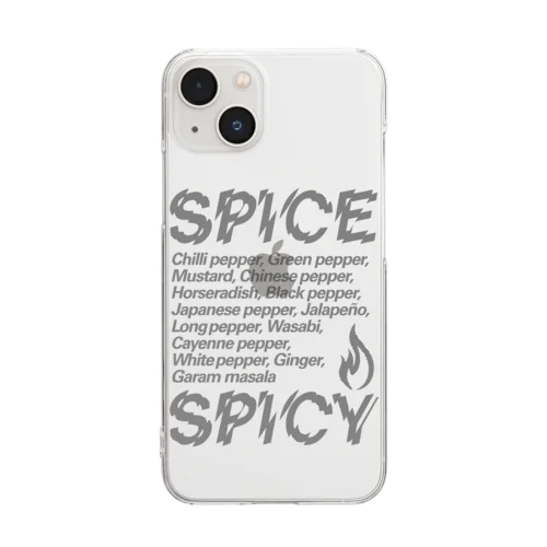 SPICE SPICY（Diagonal） Clear Smartphone Case