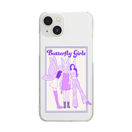 Butterfly Girls  Clear Smartphone Case